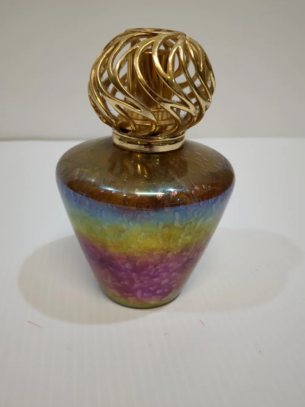 0803 Decorative Iridescent Glass Lamp